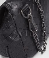 Bottega Veneta® Nero Intrecciomirage Messenger Mini Bag Bottega Veneta® Nero Intrecciomirage Messenger Mini Bag