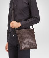 Bottega Veneta® Ebano Intrecciato VN Cross Body Bag Bottega Veneta® Ebano Intrecciato VN Cross Body Bag