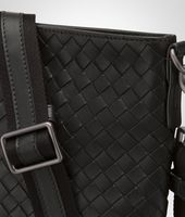 Bottega Veneta® Nero Intrecciato VN Cross Body Bag Bottega Veneta® Nero Intrecciato VN Cross Body Bag
