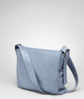 Bottega Veneta® Krim Intrecciato Light Calf Cross Body Messenger Bottega Veneta® Krim Intrecciato Light Calf Cross Body Messenger