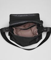 Bottega Veneta® Nero Light Calf Cross Body Messenger Bottega Veneta® Nero Light Calf Cross Body Messenger