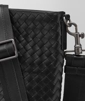 Bottega Veneta® Nero Intrecciato VN Cross Body Bag Bottega Veneta® Nero Intrecciato VN Cross Body Bag