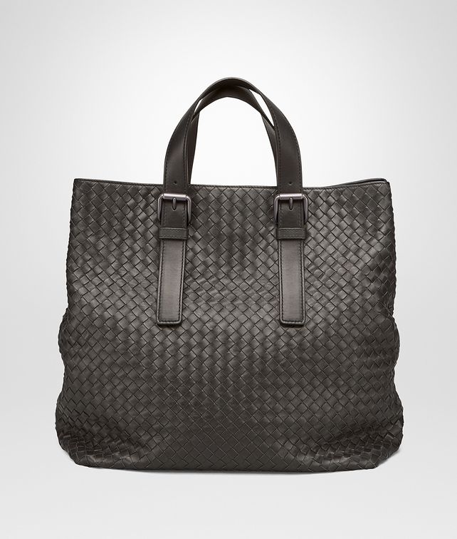 BOTTEGA VENETA TOTE BAG AUS INTRECCIATO KALBSLEDER IN MORO Shopper U fp