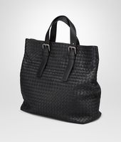Bottega Veneta® Tote Bag aus leichtem Kalbsleder Nero Bottega Veneta® Tote Bag aus leichtem Kalbsleder Nero