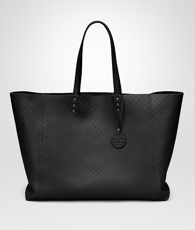 BOTTEGA VENETA LARGE TOTE BAG IN NERO INTRECCIOMIRAGE Tote Bag D fp