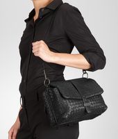 Bottega Veneta® Tasche aus Nappaleder Intrecciato Nero Bottega Veneta® Tasche aus Nappaleder Intrecciato Nero