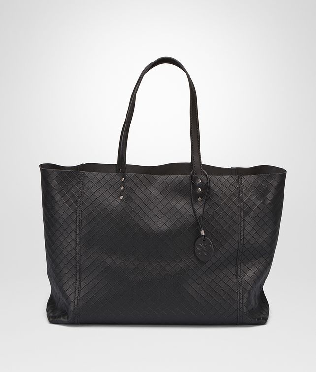 BOTTEGA VENETA MEDIUM TOTE BAG IN NERO INTRECCIOMIRAGE Tote Bag D fp
