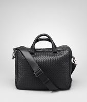 Bottega Veneta® Nero Intrecciato Light Calf Informale Bag Bottega Veneta® Nero Intrecciato Light Calf Informale Bag