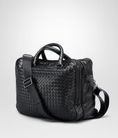 Bottega Veneta® Nero Intrecciato Light Calf Informale Bag Bottega Veneta® Nero Intrecciato Light Calf Informale Bag