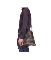 Bottega Veneta® Ebano Intrecciato VN Cross Body Bag Bottega Veneta® Ebano Intrecciato VN Cross Body Bag
