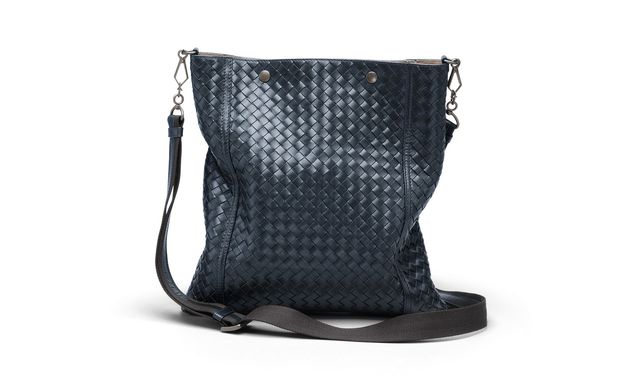 BOTTEGA VENETA - Celeste Intrecciato VN Cross Body Bag