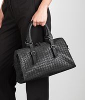 Bottega Veneta® Nero Intrecciato Light Calf Bag Bottega Veneta® Nero Intrecciato Light Calf Bag