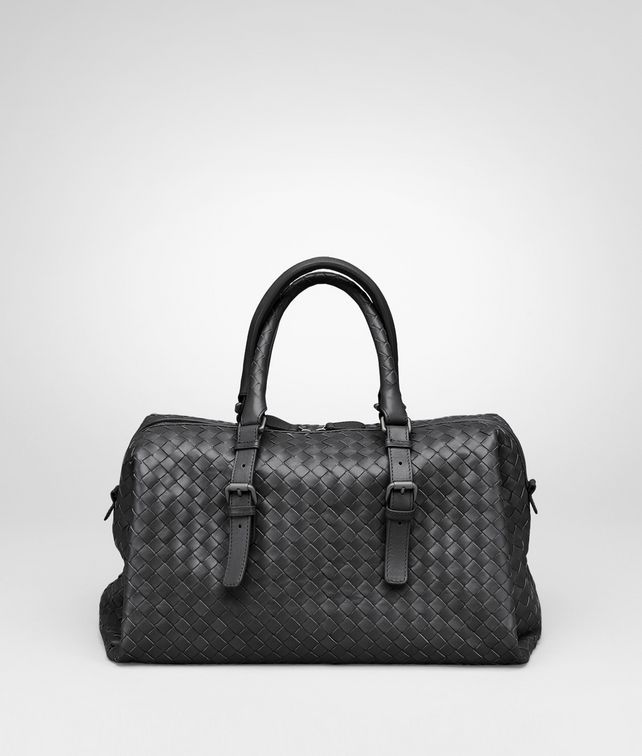 BOTTEGA VENETA Tasche aus leichtem Kalbsleder Intrecciato Nero Henkeltasche D fp