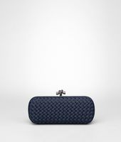 Bottega Veneta® Prusse Intrecciato Silk Stretch Knot Bottega Veneta® Prusse Intrecciato Silk Stretch Knot