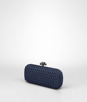 Bottega Veneta® Prusse Intrecciato Silk Stretch Knot Bottega Veneta® Prusse Intrecciato Silk Stretch Knot