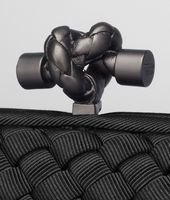 Bottega Veneta® Nero Intrecciato SilkStretch Knot Bottega Veneta® Nero Intrecciato SilkStretch Knot