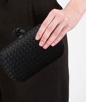Bottega Veneta® Nero Satin Knot Bottega Veneta® Nero Satin Knot