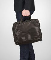 Bottega Veneta® Espresso Ebano Waxed Leather Soft Caiman Informale Bag Bottega Veneta® Espresso Ebano Waxed Leather Soft Caiman Informale Bag