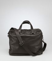 Bottega Veneta® Espresso Ebano Waxed Leather Soft Caiman Informale Bag Bottega Veneta® Espresso Ebano Waxed Leather Soft Caiman Informale Bag