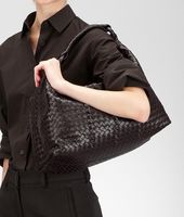 Bottega Veneta® Moro Light Calf Intrecciato Rings Sloane Bag Bottega Veneta® Moro Light Calf Intrecciato Rings Sloane Bag