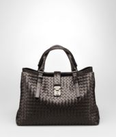 Bottega Veneta® Moro Light Calf Intrecciato Roma Bag Bottega Veneta® Moro Light Calf Intrecciato Roma Bag