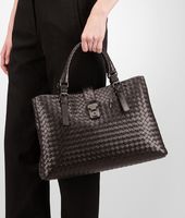 Bottega Veneta® Moro Light Calf Intrecciato Roma Bag Bottega Veneta® Moro Light Calf Intrecciato Roma Bag