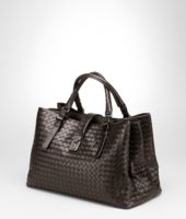Bottega Veneta® Moro Light Calf Intrecciato Roma Bag Bottega Veneta® Moro Light Calf Intrecciato Roma Bag