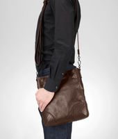 Bottega Veneta® Edoardo Light Calf Scolpito Cross Body Bag Bottega Veneta® Edoardo Light Calf Scolpito Cross Body Bag