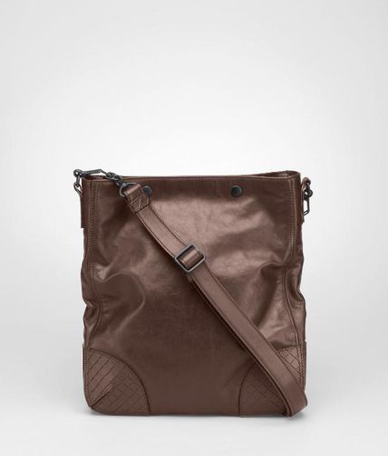 BOTTEGA VENETA - Light Calf Scolpito Cross Body Bag