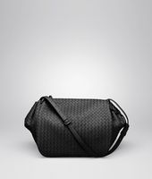 Bottega Veneta® Nero Intrecciato Nappa Cross Body Bag Bottega Veneta® Nero Intrecciato Nappa Cross Body Bag