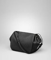 Bottega Veneta® Nero Intrecciato Nappa Cross Body Bag Bottega Veneta® Nero Intrecciato Nappa Cross Body Bag