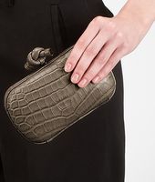 Bottega Veneta® Stone Soft Crocodile Fumé Knot
Bottega Veneta® Stone Soft Crocodile Fumé Knot