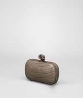 Bottega Veneta® Stone Soft Crocodile Fumé Knot
Bottega Veneta® Stone Soft Crocodile Fumé Knot