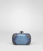 Bottega Veneta® Knot Cadet Cocco Glacé Black Silver Bottega Veneta® Knot Cadet Cocco Glacé Black Silver