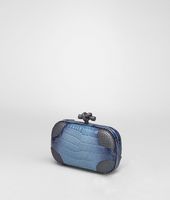 Bottega Veneta® Knot Cadet Cocco Glacé Black Silver Bottega Veneta® Knot Cadet Cocco Glacé Black Silver