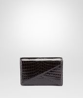 Bottega Veneta® Nero Shiny Crocodile Clutch Bottega Veneta® Nero Shiny Crocodile Clutch