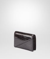Bottega Veneta® Nero Shiny Crocodile Clutch Bottega Veneta® Nero Shiny Crocodile Clutch