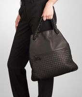 Bottega Veneta® Ebano Intrecciato Nappa Julie Bag Bottega Veneta® Ebano Intrecciato Nappa Julie Bag