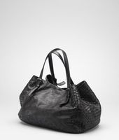 Bottega Veneta® Nero Intreccio Nappa Memory Tote Bottega Veneta® Nero Intreccio Nappa Memory Tote