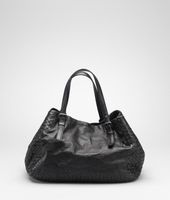 Bottega Veneta® Nero Intreccio Nappa Memory Tote Bottega Veneta® Nero Intreccio Nappa Memory Tote