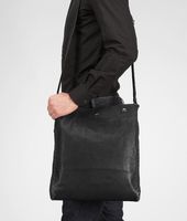 Bottega Veneta® Nero Washed Vintage Calf Cross Body Bag Bottega Veneta® Nero Washed Vintage Calf Cross Body Bag