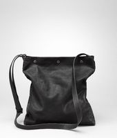 Bottega Veneta® Nero Washed Vintage Calf Cross Body Bag Bottega Veneta® Nero Washed Vintage Calf Cross Body Bag