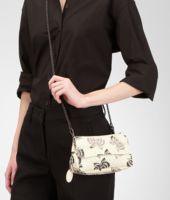 Bottega Veneta® Antique Multinero Intrecciomirage Papillon Messenger Mini Bag Bottega Veneta® Antique Multinero Intrecciomirage Papillon Messenger Mini Bag