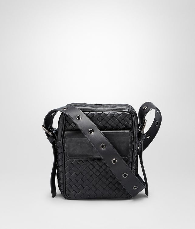BOTTEGA VENETA Nero Intrecciato VN Cross Body Bag Messenger Bag U fp