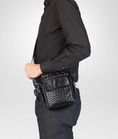 Bottega Veneta® Nero Intrecciato VN Cross Body Bag Bottega Veneta® Nero Intrecciato VN Cross Body Bag