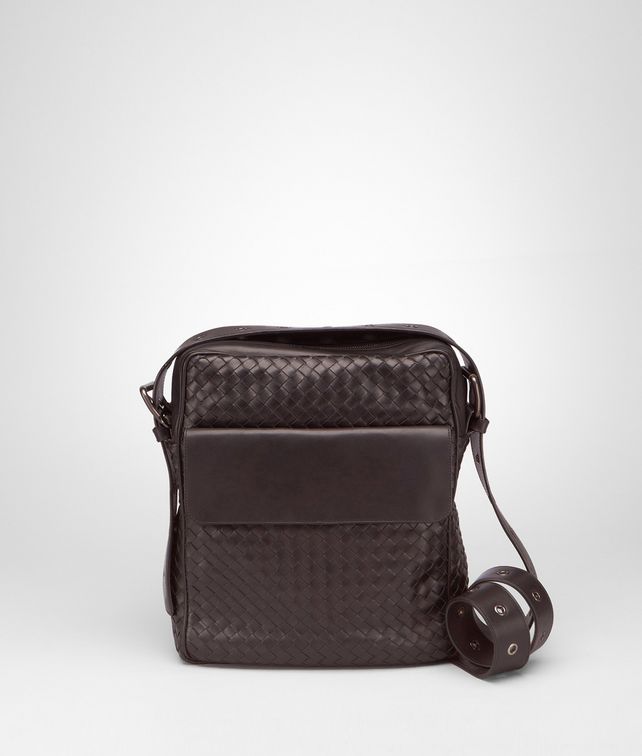 BOTTEGA VENETA Ebano Intrecciato VN Cross Body Bag Messenger Bag U fp