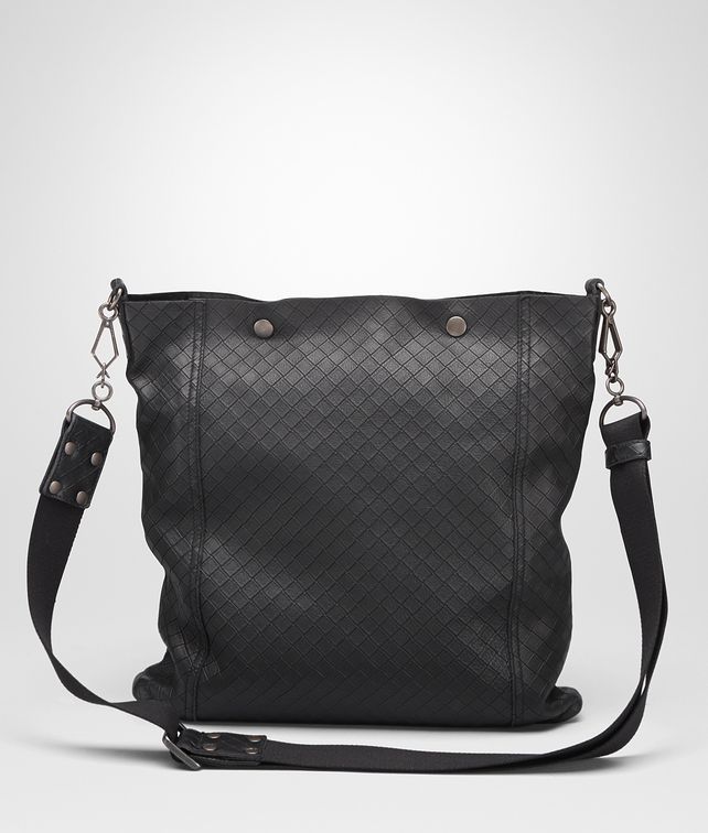 BOTTEGA VENETA Nero Intrecciomirage Lave Cross Body Bag Messenger Bag U fp