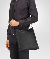 Bottega Veneta® Nero Intrecciomirage Lave Cross Body Bag Bottega Veneta® Nero Intrecciomirage Lave Cross Body Bag