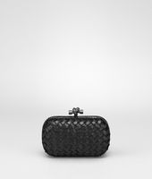 Bottega Veneta® Nero Nappa Intrecciato Fringes and Ayers Knot Bottega Veneta® Nero Nappa Intrecciato Fringes and Ayers Knot