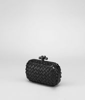 Bottega Veneta® Nero Nappa Intrecciato Fringes and Ayers Knot Bottega Veneta® Nero Nappa Intrecciato Fringes and Ayers Knot